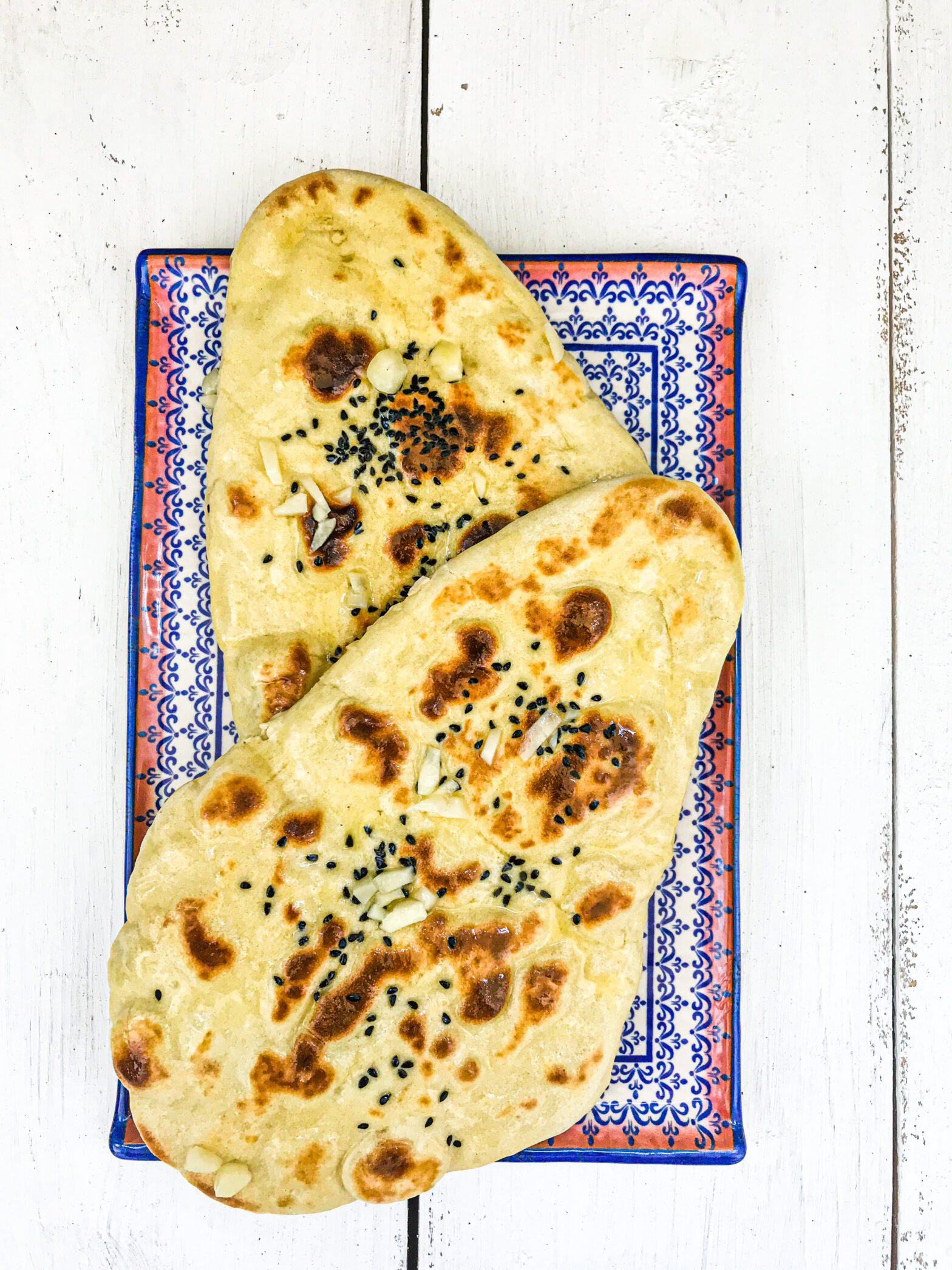 Famous Flatbreads from India Naan Romandian Masala
