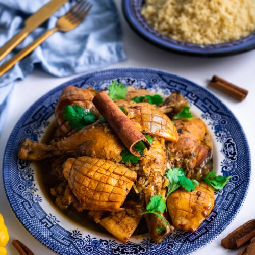 Moroccan Chicken Tagine with Quince - Romandian Masala